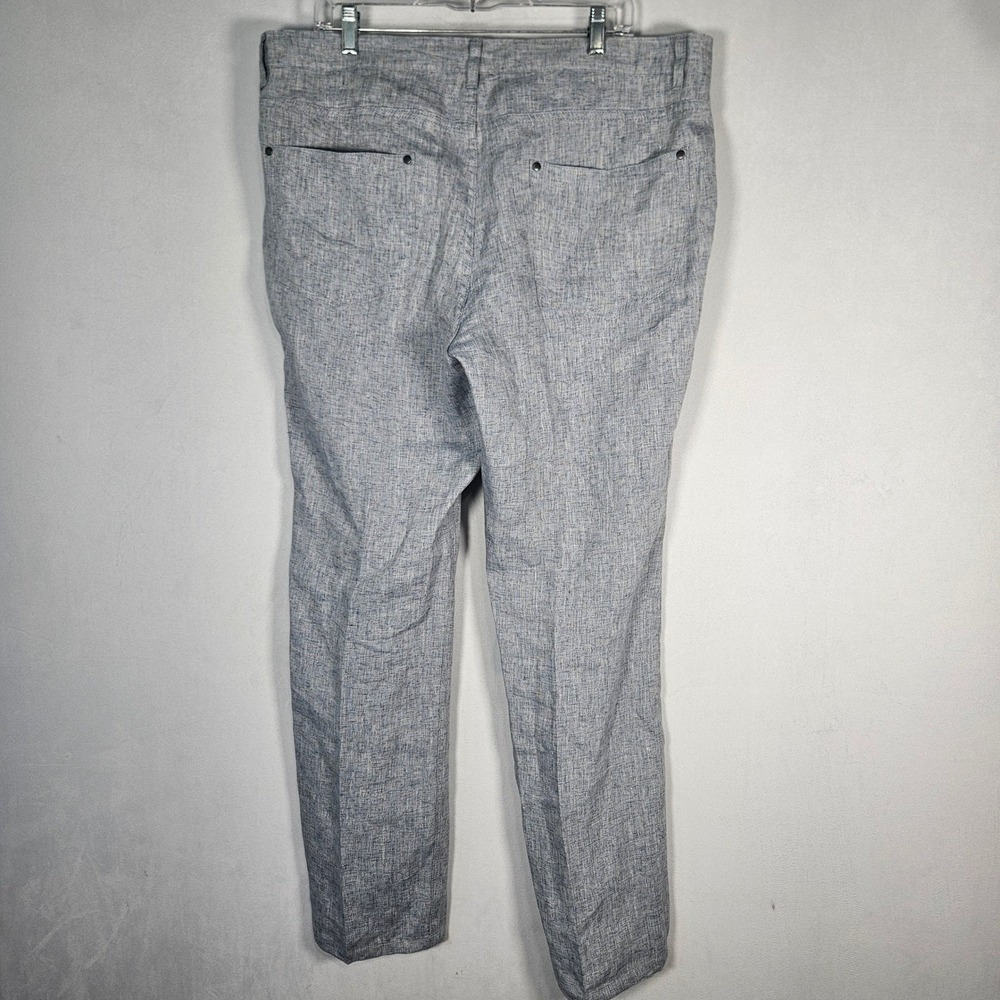 John Varvatos Pants Men's 38 NWT 100% Linen Dusted Blue P293Z2-ECMA $498 Preppy - Picture 3 of 15